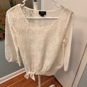 Deletta Cream Lace Blouse